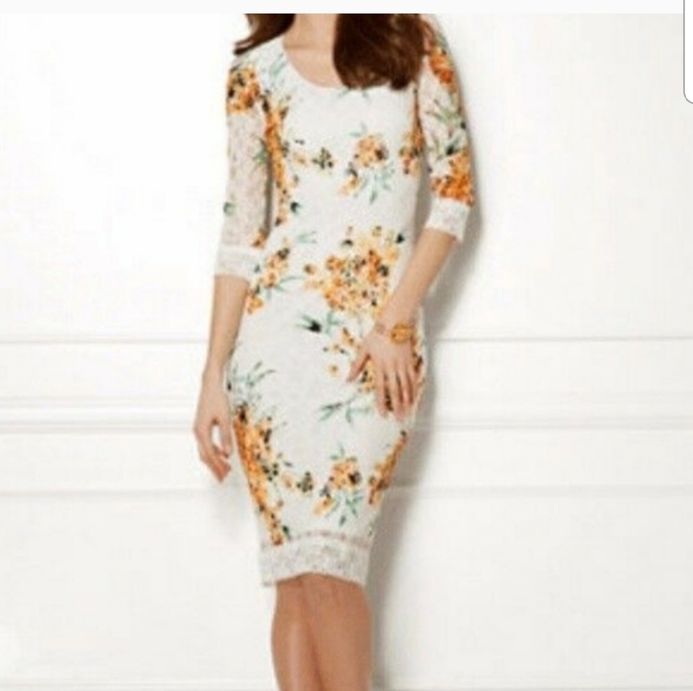 Eva Mendes Lace Dress